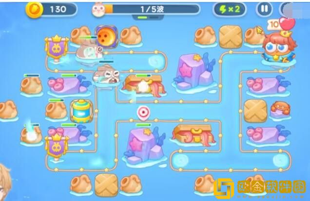 保卫萝卜4海的闺女11关攻略