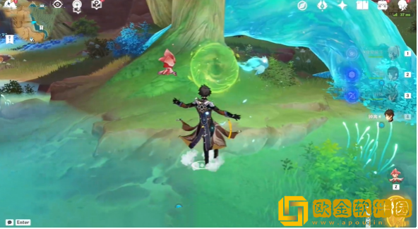 原神甘露花海树桩宝箱在哪