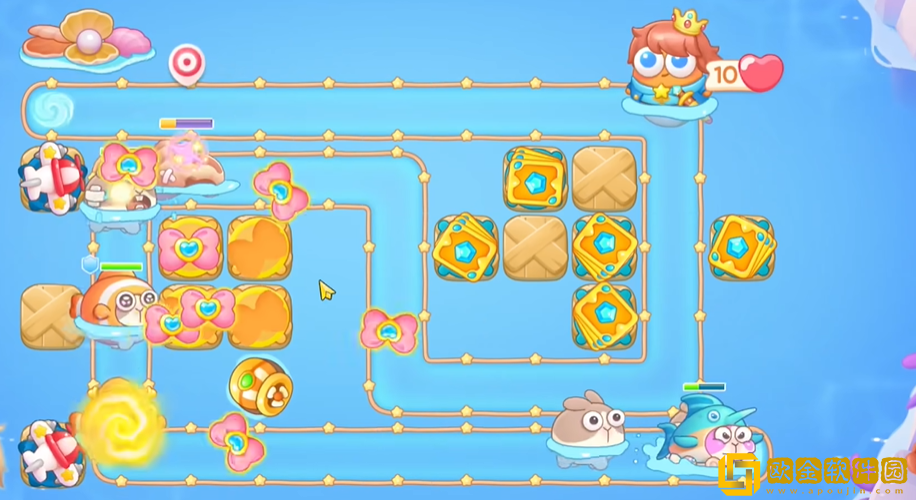 保卫萝卜4海的闺女19关攻略