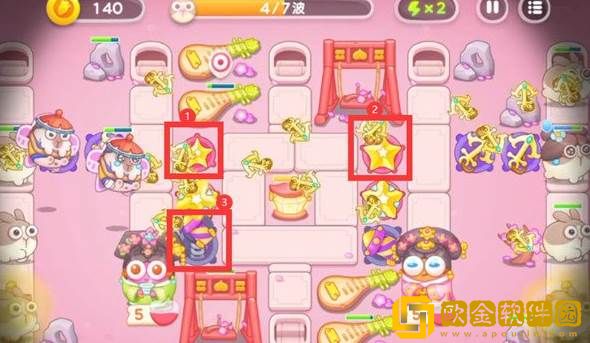 保卫萝卜4秋妃传5关攻略