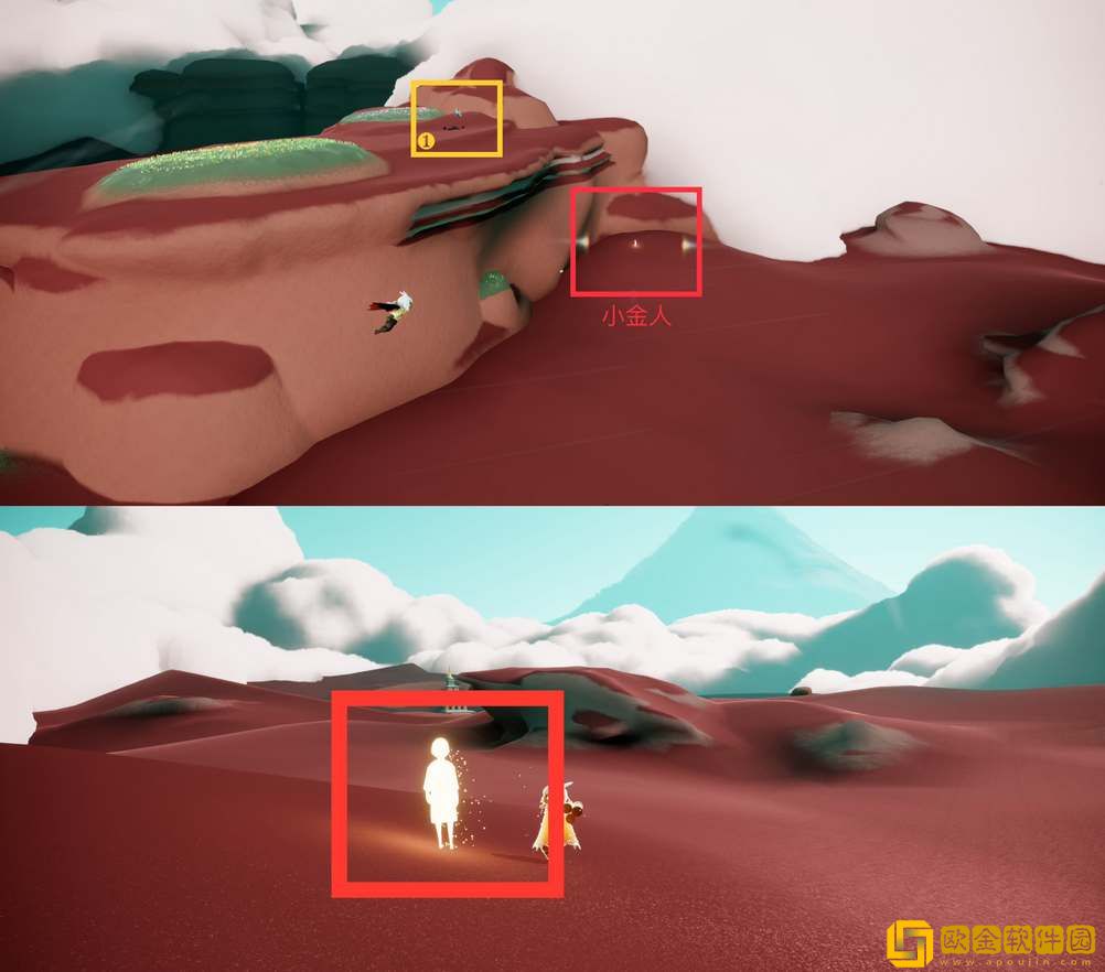 光遇九色鹿季新增小金人位置一览-光遇九色鹿季新增小金人位置介绍