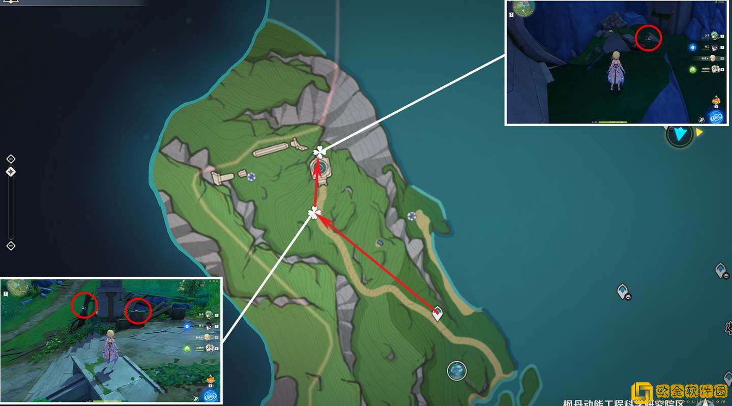 原神子探测单元采集路线图分享