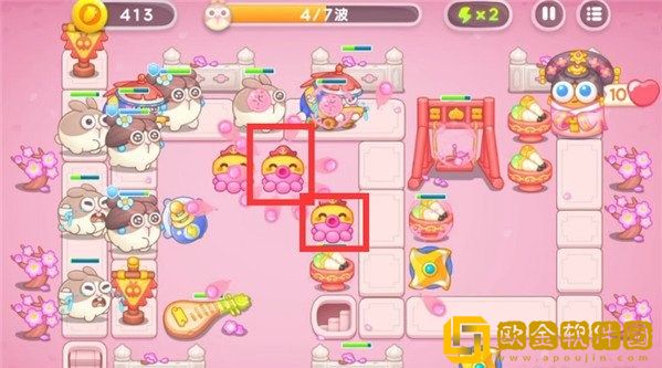 保卫萝卜4秋妃传1关攻略