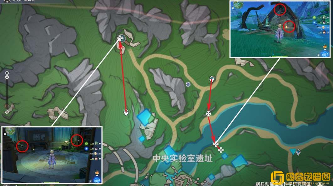 原神子探测单元采集路线图分享