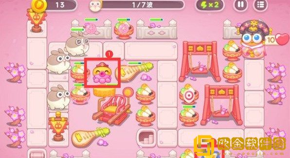 保卫萝卜4秋妃传1关攻略-保卫萝卜4秋妃传第一关怎么过