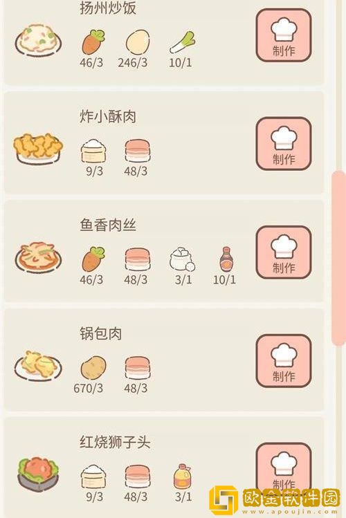 遇见你的猫菜谱一览2023