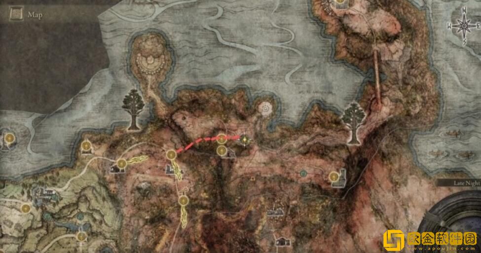 艾尔登法环地图碎片分布
