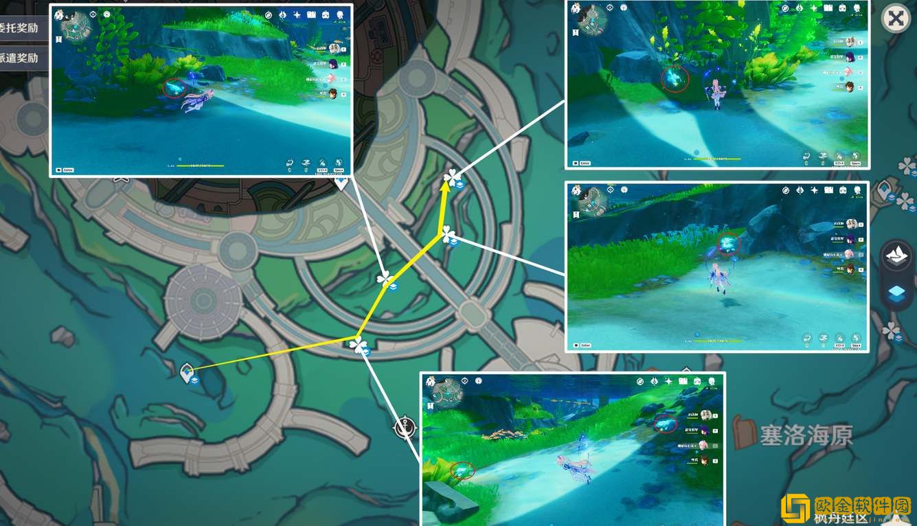 原神枫丹特产苍晶螺采集路线一览