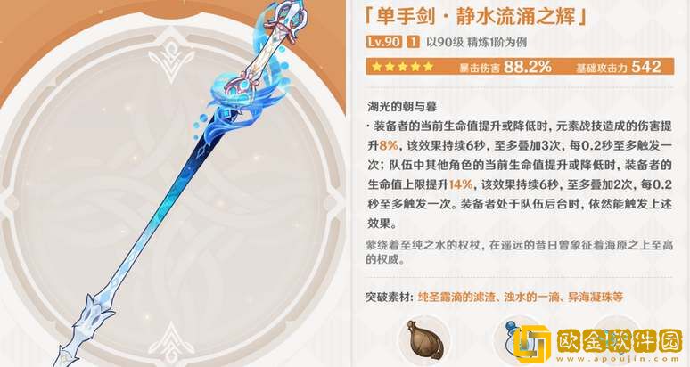 原神静水流涌之辉突破材料汇总-原神静水流涌之辉突破材料一览