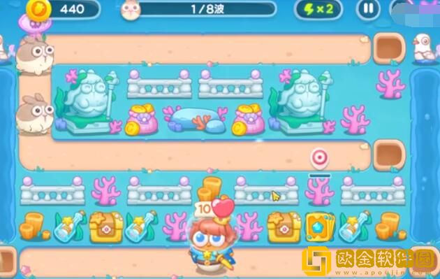 保卫萝卜4海的闺女15关攻略