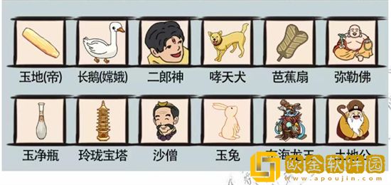 爆笑汉字找出12个西游元素怎么过