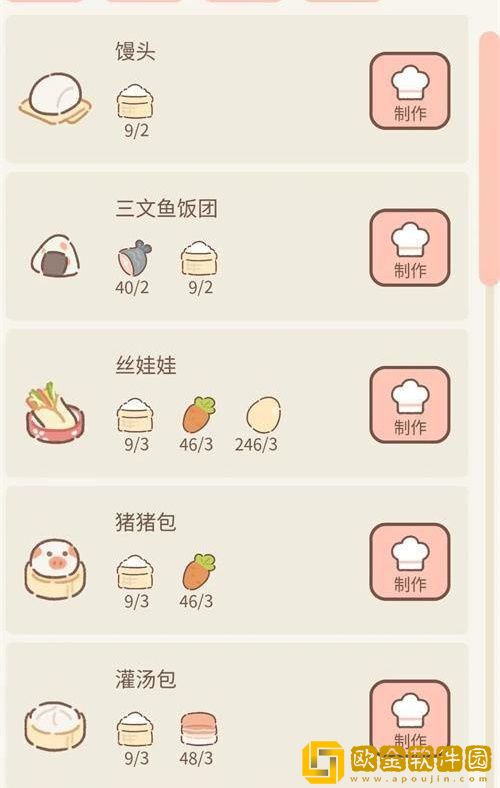 遇见你的猫菜谱一览2023