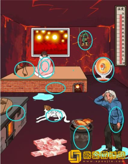 汉字找茬王中暑祖孙帮奶奶和孙女避暑怎么过关