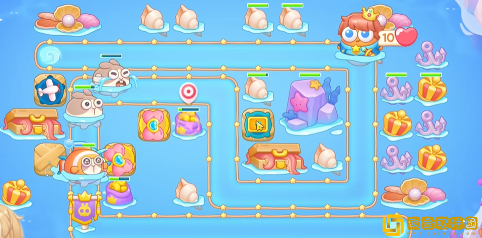 保卫萝卜4海的闺女19关攻略