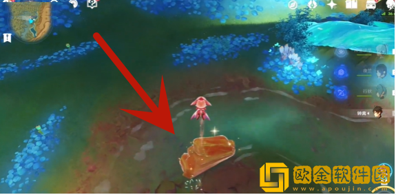 原神甘露花海树桩宝箱在哪