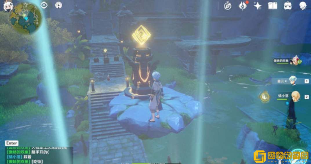 原神灵矩关湖宝箱在哪