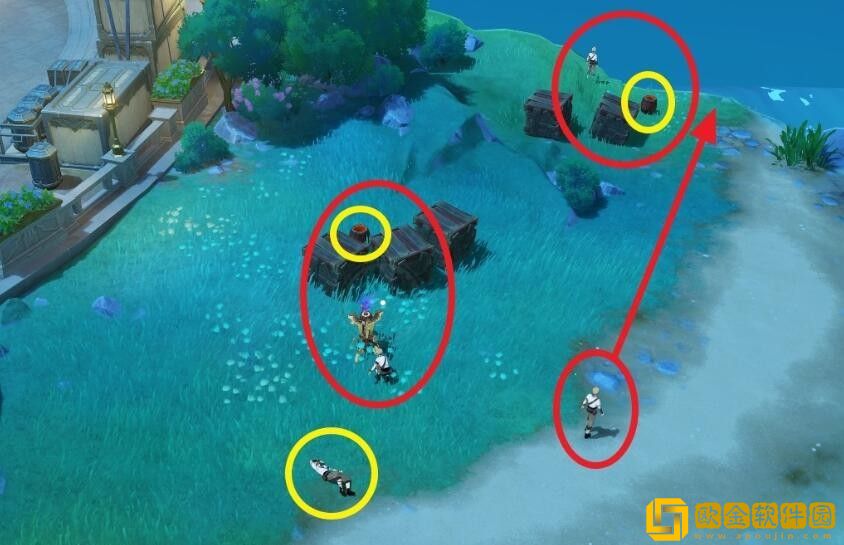 原神一场千步拦射角分间第三关怎么做