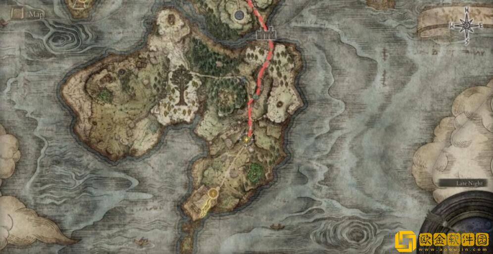 艾尔登法环地图碎片分布