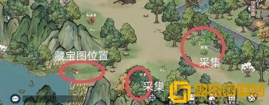 方寸对决栖霞镇藏宝图