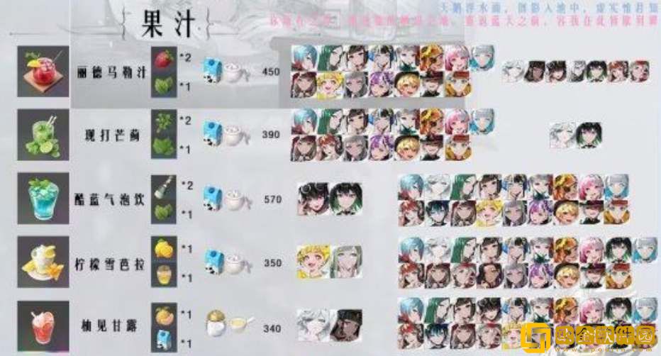 宿命回响茶歇喜好攻略