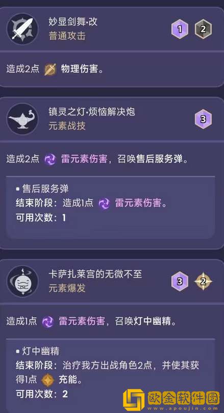 原神七圣召唤多莉角色卡介绍 原神七圣召唤多莉角色卡介绍