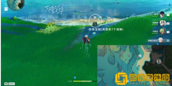 原神枫丹湖7个悠悠海獭怎么通关