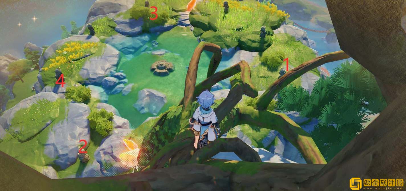 原神无妄坡石像点亮顺序攻略-原神无妄坡石像点亮顺序一览