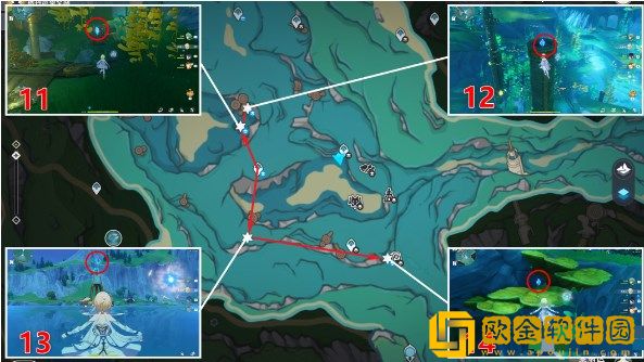 原神科学院区水神瞳位置在哪里