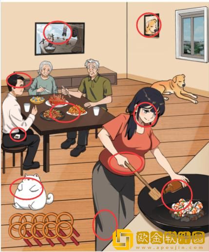 汉字找茬王诡异晚餐找出是谁毒害了一家人怎么过关