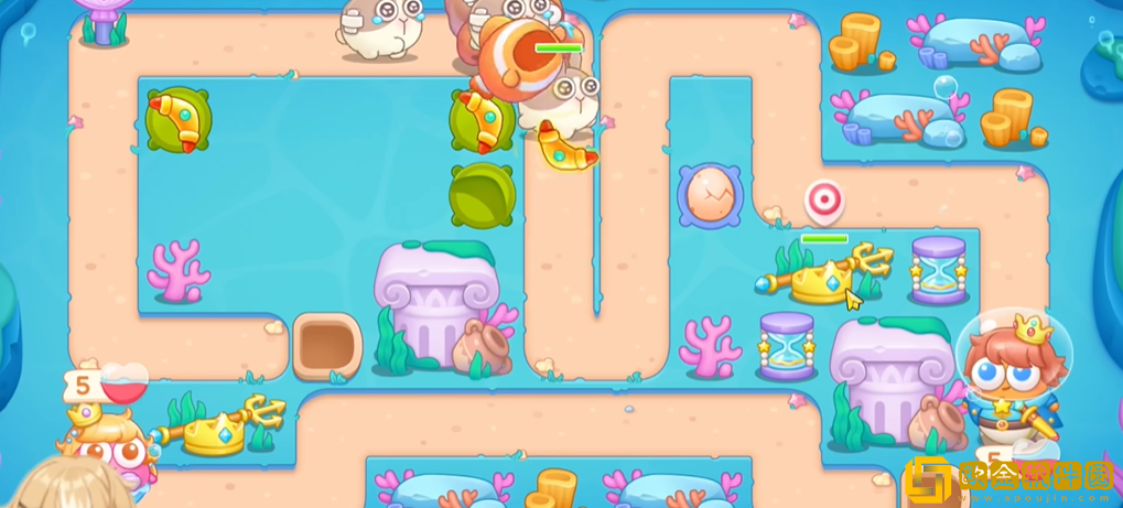 保卫萝卜4海的闺女22关攻略