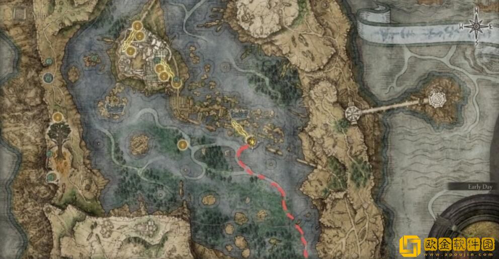 艾尔登法环地图碎片分布