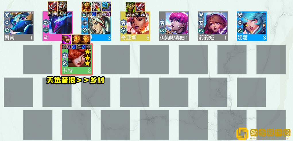 云顶之弈S10超粉6音浪卡特怎么玩-云顶之弈S10超粉6音浪卡特阵容运营搭配