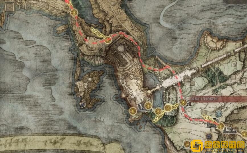 艾尔登法环地图碎片分布