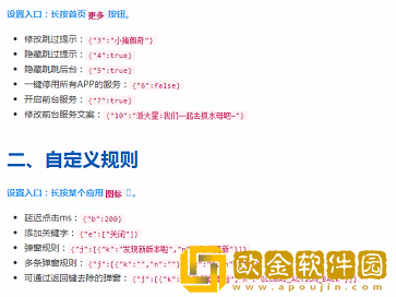 李跳跳怎么设置自定义规则