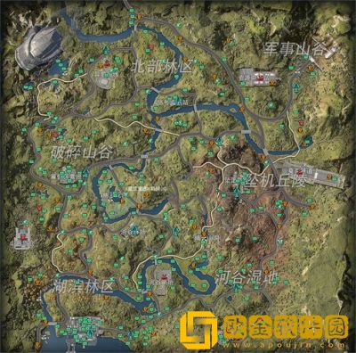 星球重启军事山谷宝箱分布图