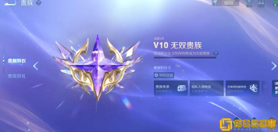 王者荣耀V10无双贵族多少钱-王者荣耀V10无双贵族要多少