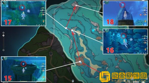 原神科学院区水神瞳位置在哪里