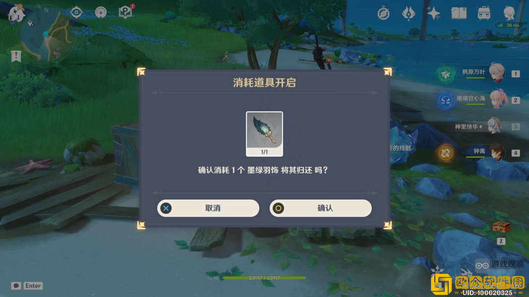 原神墨绿羽饰有什么用