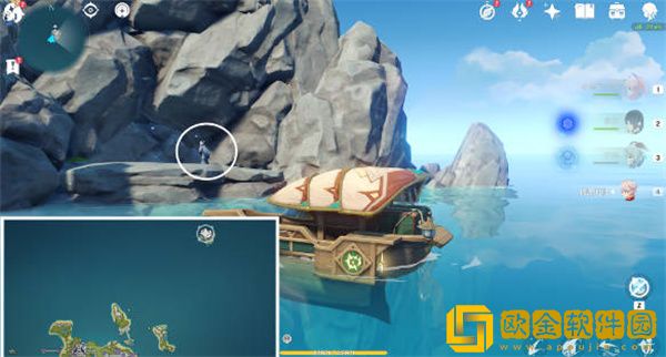 原神世界任务四礁觅宝记如何完成