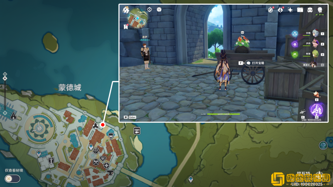 原神巨大的叶片宝箱位置在哪里