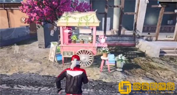 和平精英七夕捧花位置在哪里