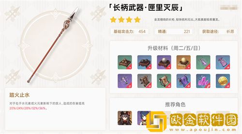 原神匣里灭辰适合谁用-原神匣里灭辰适合角色介绍