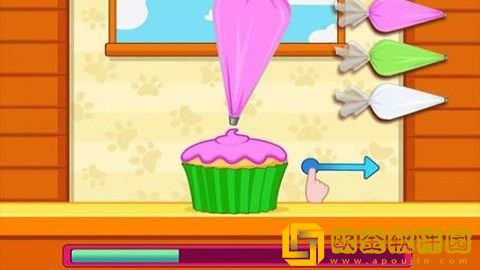 制作花园杯子蛋糕