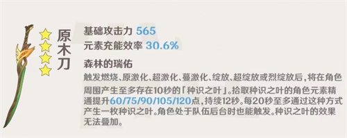 原神原木刀满级属性是什么-原神原木刀90级属性一览