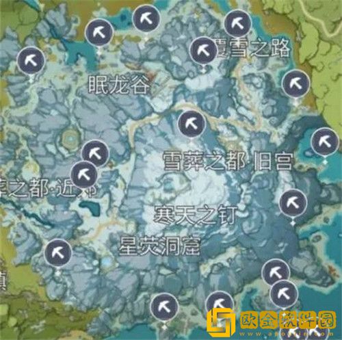 原神雪山星银矿石位置在哪里-原神雪山星银矿石位置分布攻略