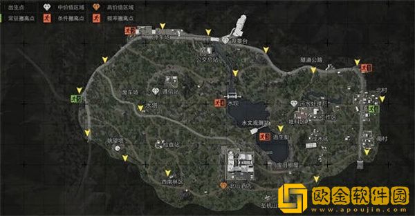 暗区突围出生点位置都分布在哪里