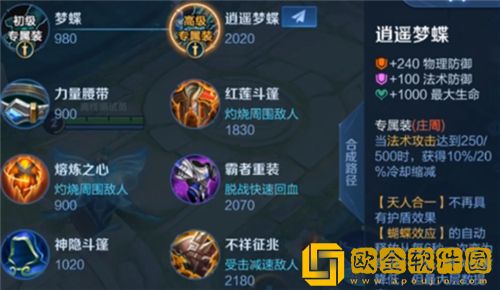 王者荣耀英雄专属装备有哪些