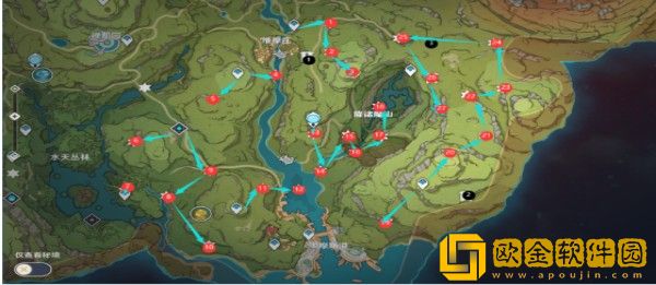 原神3.1沙漠地图草神瞳在哪里