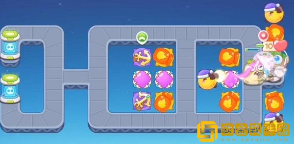 保卫萝卜4太空穿越第四关怎么通关