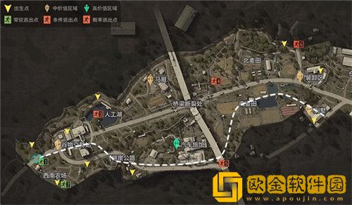 暗区突围农场物资分布图有哪些